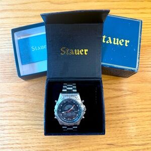 Men’s Stauer Wristwatch NIB Working w/ New Batteries